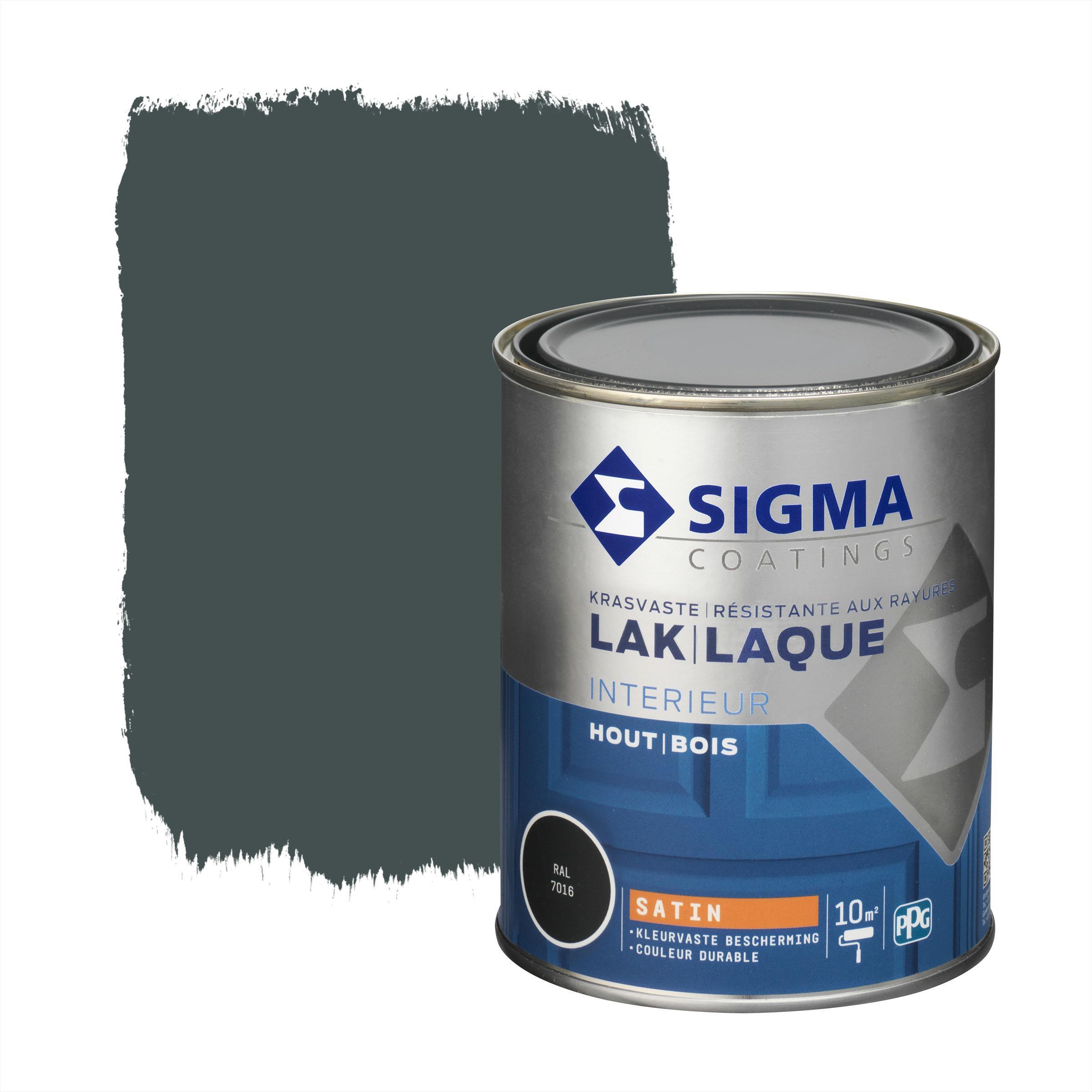 Sigma lak interieur 7016 antraciet grijs zijdeglans 750 ml