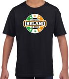 Bellatio Decorations Have fear Ireland is here t-shirt met sterren embleem in de kleuren van de Ierse vlag - zwart - kids - Ierland supporter / Iers elftal fan shirt / EK / WK / kleding 146/152