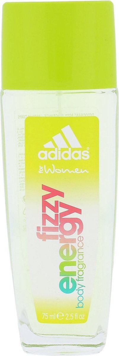 Adidas Fizzy Energy Eau de toilette voor dames, 30 ml Deospray. 75 ml