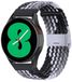 By Qubix Qubix - Braided nylon bandje - Grijs / zwart - geschikt voor Huawei Watch 5 - 46mm