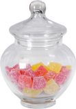 Excellent Houseware Snoeppot/voorraadpot Sweets - 2200 ml - Glas - Luchtdichte Deksel - D14 x H19 cm