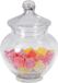 Excellent Houseware Snoeppot/voorraadpot Sweets - 2200 ml - Glas - Luchtdichte Deksel - D14 x H19 cm