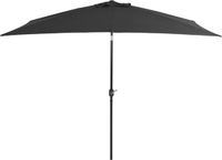 vidaXL Parasol met metalen paal 300x200 cm antraciet