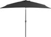 vidaXL Parasol met metalen paal 300x200 cm antraciet