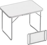 Relaxdays Table de camping pliable - 68,5x70x50 cm - léger - blanc