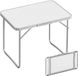 Relaxdays Table de camping pliable - 68,5x70x50 cm - léger - blanc