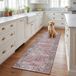 Safavieh Traditioneel tapijt, machinewasbaar, antislip, ideaal voor drukbezochte ruimtes, Tucson-collectie, laagpolig, beige en grijs, 120 x 120 cm