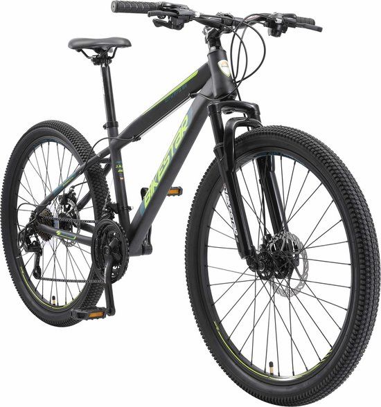 Bikestar Hardtail Mountainbike - 26 inch - 21 versnellingen - Zwart - Unisex