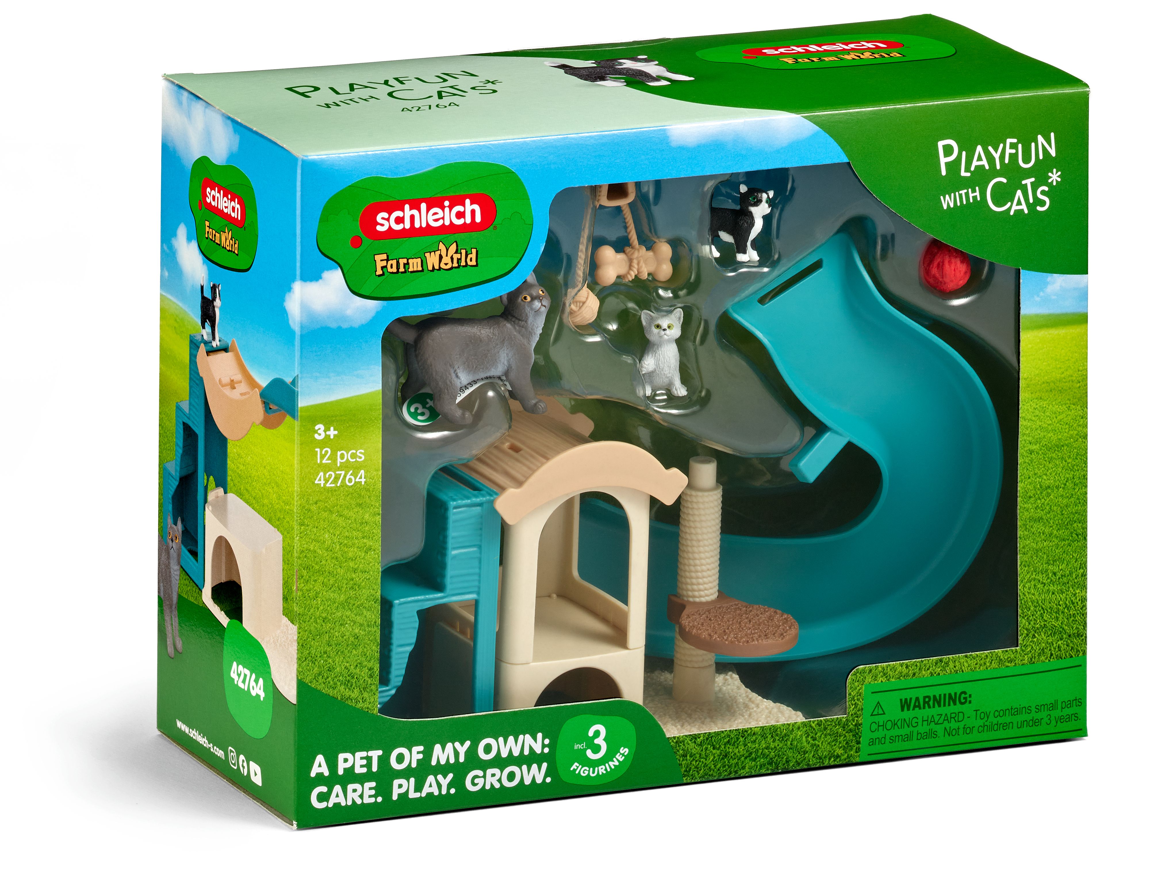Schleich Kattenspeelgoed Speelset met Krabpaal en Wip
