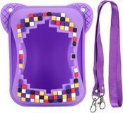 Housse de protection en silicone pour jouet interactif - animal de compagnie numérique - sac de rangement résistant aux rayures avec lanière - accessoires de voyage parfaits pour enfants - filles et garçons (rouge)