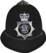 Funny Fashion Britse politie helm - Volwassenen - Zwart