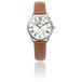 Herbelin Equinoxe Ronde Petites Secondes Cadran Blanc Bracelet Cuir
