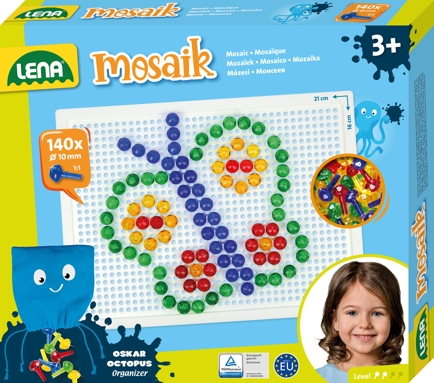 Lena Mosaik Set Transparant