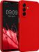 kwmobile metallic telefoonhoesje van TPU - geschikt voor Samsung Galaxy A17 4G / 5G - Flexible case voor smartphone - In metallic donkerrood