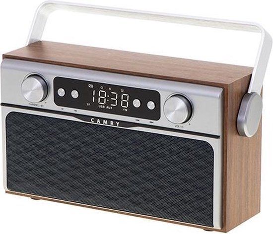 Camry CR 1183 - Draagbare Bluetooth Radio - Zwart/Bruin