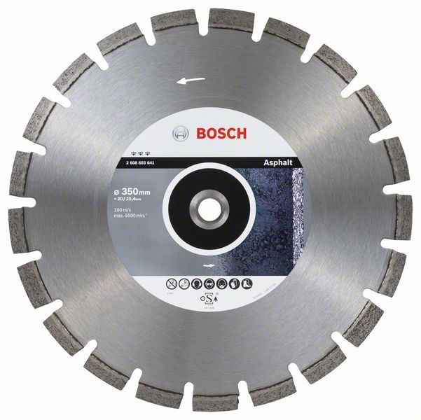 Bosch Best for Asphalt Diamond Blade - 35cm - Segmented Rim