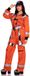 Leg Avenue Cosmic Astronaut Zip-Up Jumpsuit Kostuum Dames L Oranje