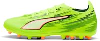 PUMA Unisex Ultra 6 Match MG voetbalschoen, geel alarm zwart-gloeiende rood-limoen knijpen, 39 EU