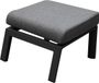 AVH Outdoor Tuinmeubelen Vegas pouf aluminium anthracite