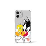 ERT GROUP mobiel telefoonhoesje voor Apple Iphone 12 Mini origineel en officieel erkend Looney Tunes patroon Sylvester & Tweety 002