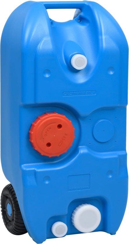 vidaXL Watertank op wielen 40 L blauw