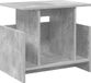 Support TV 50 x 35 x 45 cm Béton Gris Bois traité