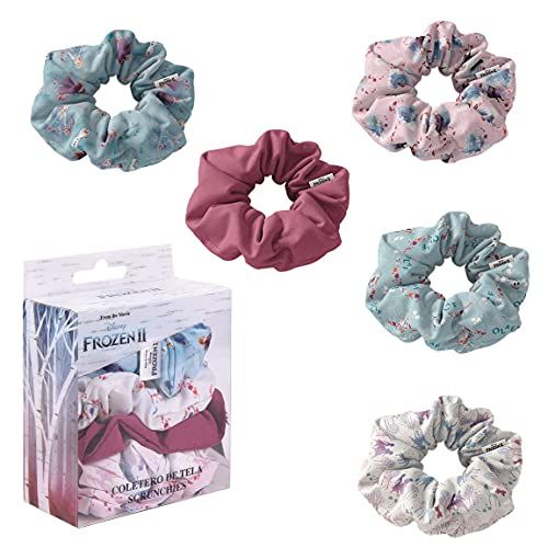 CERDÁ LIFE'S LITTLE MOMENTS - Verpakking met 5 haarelastiekjes met motieven van Frozen II, officieel Disney-licentieproduct.