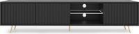 Selsey Bello - RTV 175 cm - Zwart met gouden poten