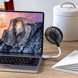 MikaMax USB Bureau Ventilator - 20 cm - Zwart