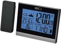 Emos Weerstation Draadloos Binnen en Buiten - Met Buitensensor - Op Batterijen - E3070 - Zwart
