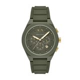 Armani Exchange SYNC AX4169 Heren Polshorloge 44 mm Groen Siliconen