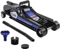 ECD Germany Hydraulische 2,5T manoeuvreerkrik draagbaar incl. 2x rubberen onderlegger & SUV-adapter