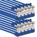1aTTack.de 3.0m CAT6 LAN-netwerkkabel RJ45 90° hoek, 10 stuks - blauw