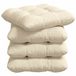 vidaXL - Zitkussens - 4 stuks - Corduroy stof - Crèmekleurig - 45 x 45 cm