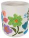 Merkloos Bloempot Fleur 11x11x12cm. Meerkleurig Kunststof Rond