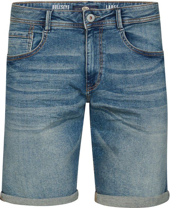Petrol Industries Heren Bullseye Regular-fit Jeans Short DesertFox Blauw Maat S