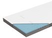Matelas 180x200 cm, hauteur 9 cm, mousse à mémoire, H2/H3, anti-allergie