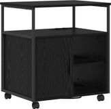 vidaXL Kast met Oplaadstation 61 x 46 x 67 cm Bewerkt Hout Zwart Eiken