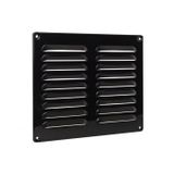Grille à persiennes Alu Noir 245x195