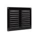 Grille à persiennes Alu Noir 245x195