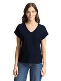 Tom Tailor T-shirt à encolure en V pour femme
