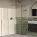 Brauer Void - Inloopdouche - Helder Glas - 50 x 200 cm - incl. Glascoating - PVD RVS-Kleurig Geborsteld