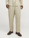 JACK&JONES JPSTKARL LAWRENCE LINEN CHINO SN Hommes Pantalons M Lin Coupe Ample Taille Régulière Fields Of Rye Fermeture Éclair Poches Italiennes Décontracté
