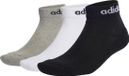adidas Sportswear Chaussettes mi-hauts matelassées 3 paires Unisexe Gris 46-48