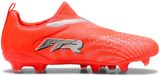 PUMA Future 9 Match Laceless Fg/ag Unleashed - Gloeiend Rood/wit/zwart/zilver Kids, maat 38½