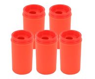 KUM - puntenslijper met opvangbakje 1870 Mini K1, rood, set van 5