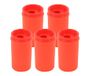 KUM - puntenslijper met opvangbakje 1870 Mini K1, rood, set van 5