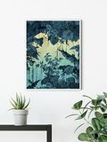 Komar Muurafbeelding - Mur en Ruine - Grootte: 40 x 50 cm - Poster, kunstdruk, decoratie, woonkamer, slaapkamer (zonder lijst)