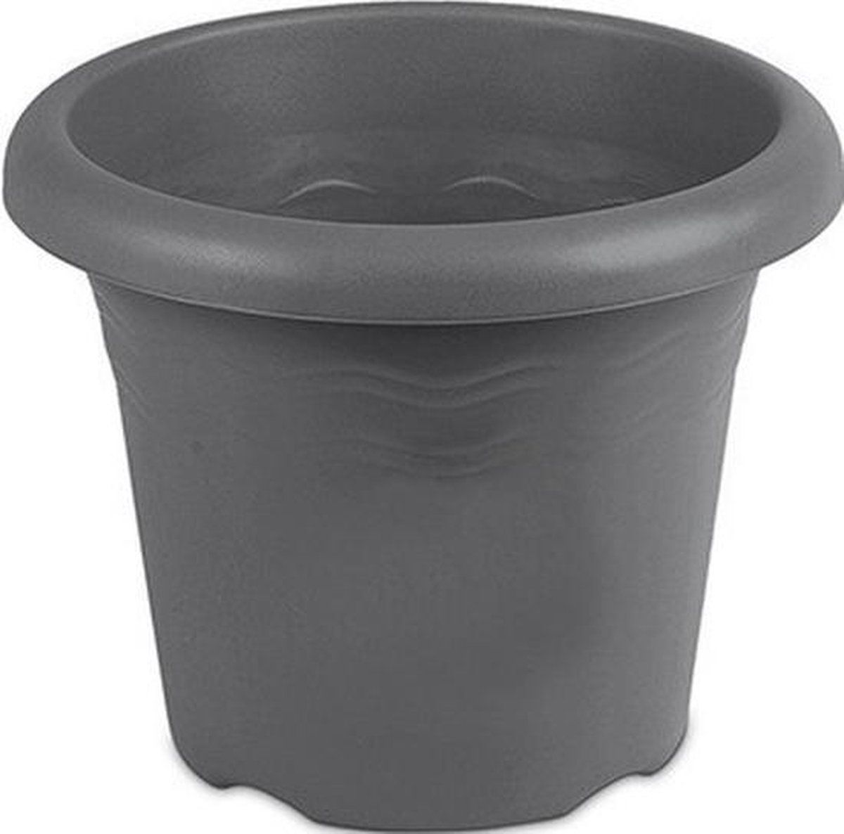 Hega hogar Flori - Ronde plantenpot - 26 cm - Grijs
