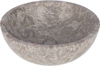 Differnz Boomer Waskom - 21x12cm - rond - Marmer - Grijs